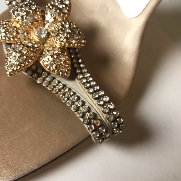 Franco Sarto heels rhinestones flower - Picture 3 of 8